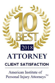 2018 personal injury attorney 10 best award